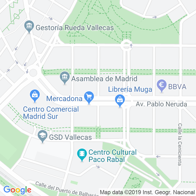 Código Postal calle Padrino, El en Madrid