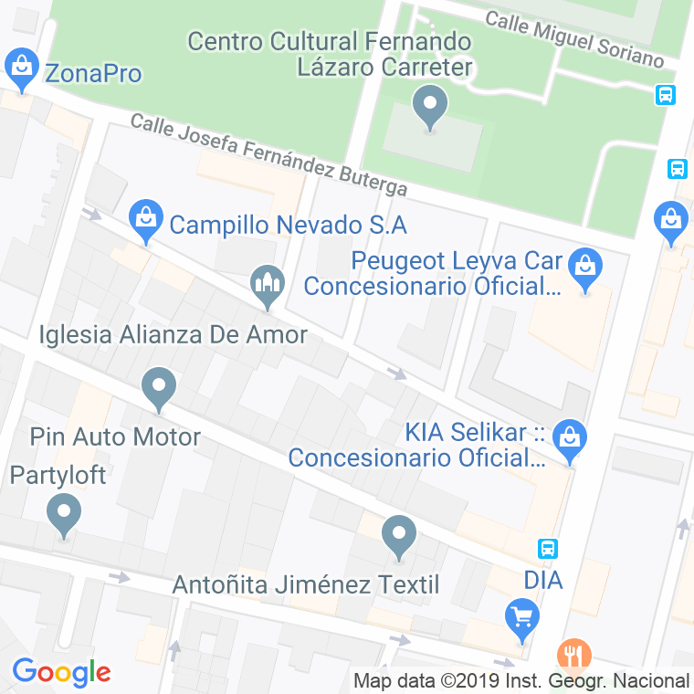 Código Postal calle Antonio Gonzalez Porras en Madrid