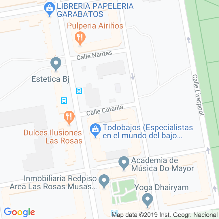 Código Postal calle Catania en Madrid