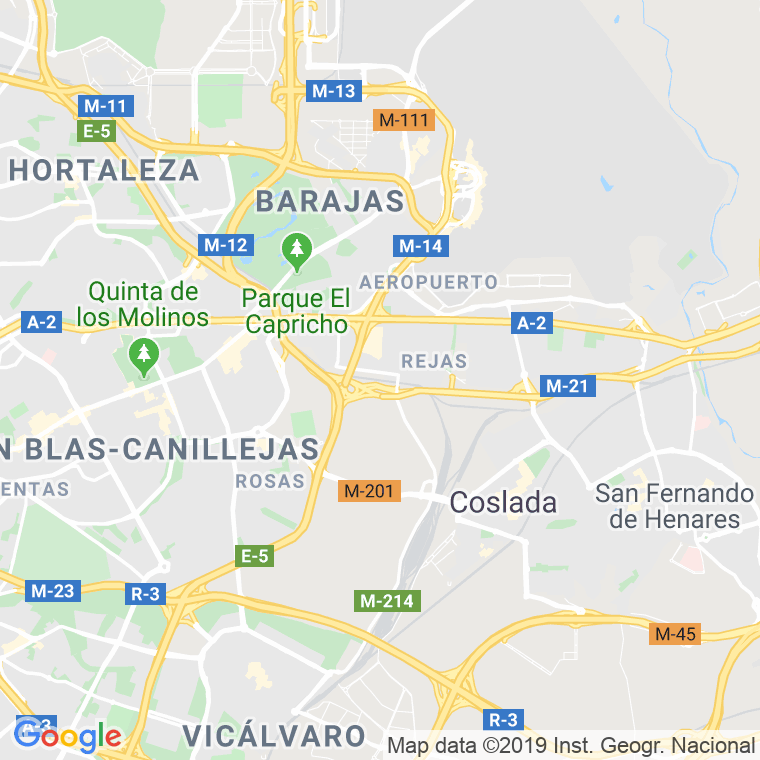 Código Postal calle Cuesta Negra en Madrid