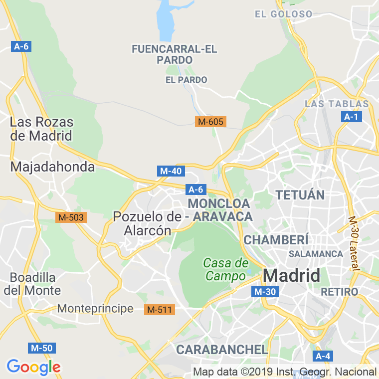 Código Postal calle Anis en Madrid