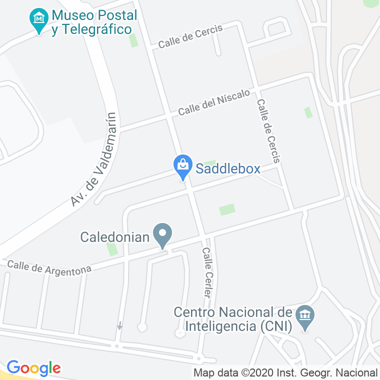 Código Postal calle Cabo Cañaberal en Madrid