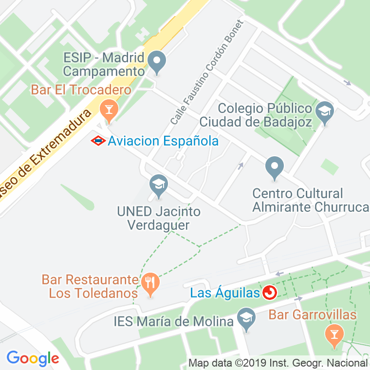 Código Postal calle Fuente De Lima en Madrid