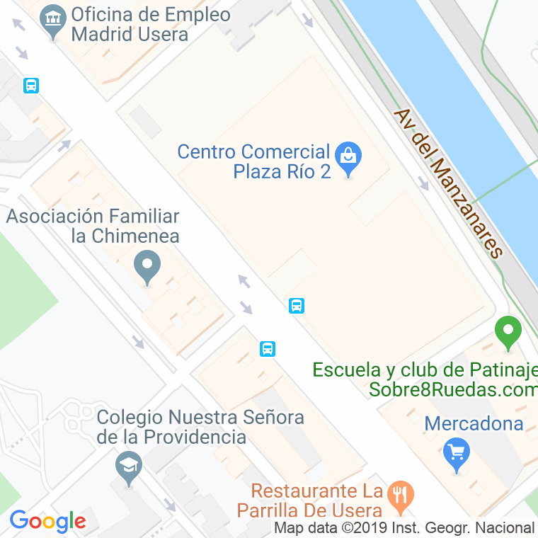 Código Postal calle Atletico De Madrid en Madrid