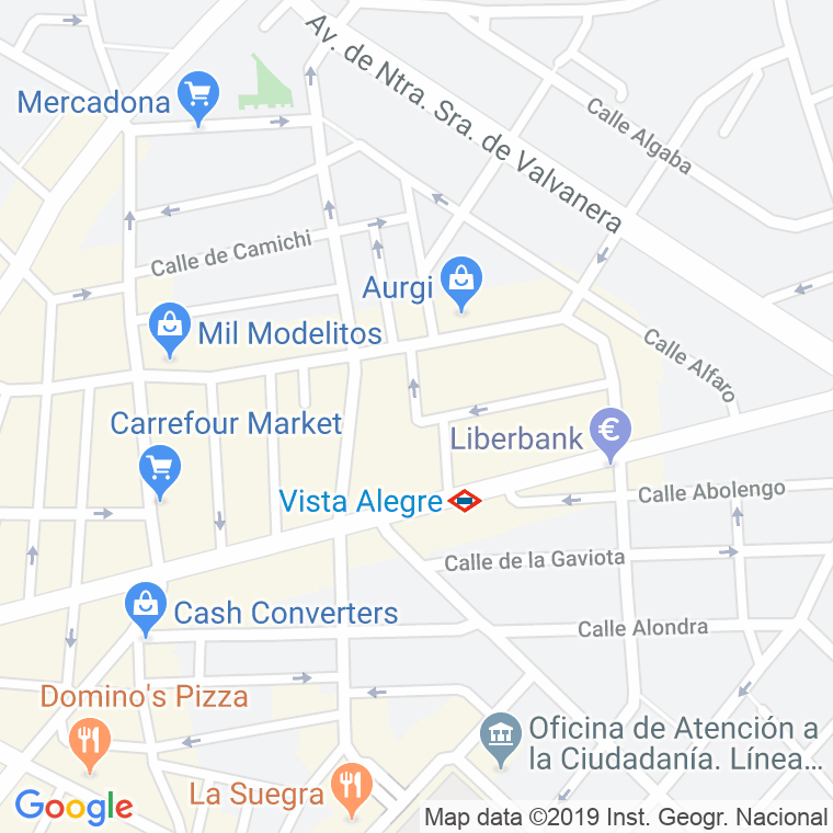 Código Postal calle Condor en Madrid