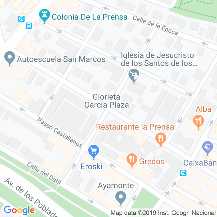 Código Postal calle Diario La Nacion en Madrid