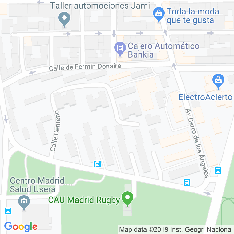 Código Postal calle Centeno en Madrid