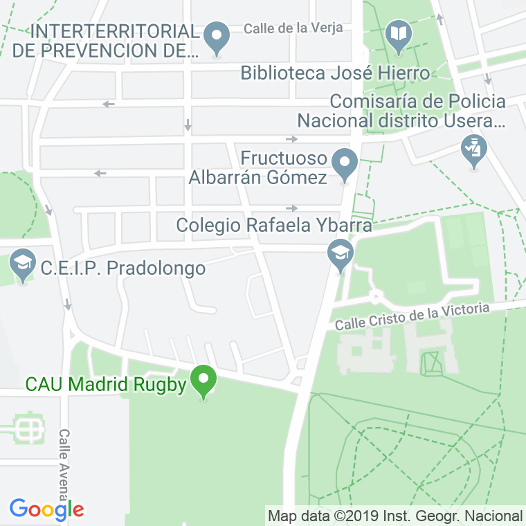 Código Postal calle Cerro De Los Angeles, avenida (Impares Del 1 Al Final)  (Pares Del 2 Al Final) en Madrid