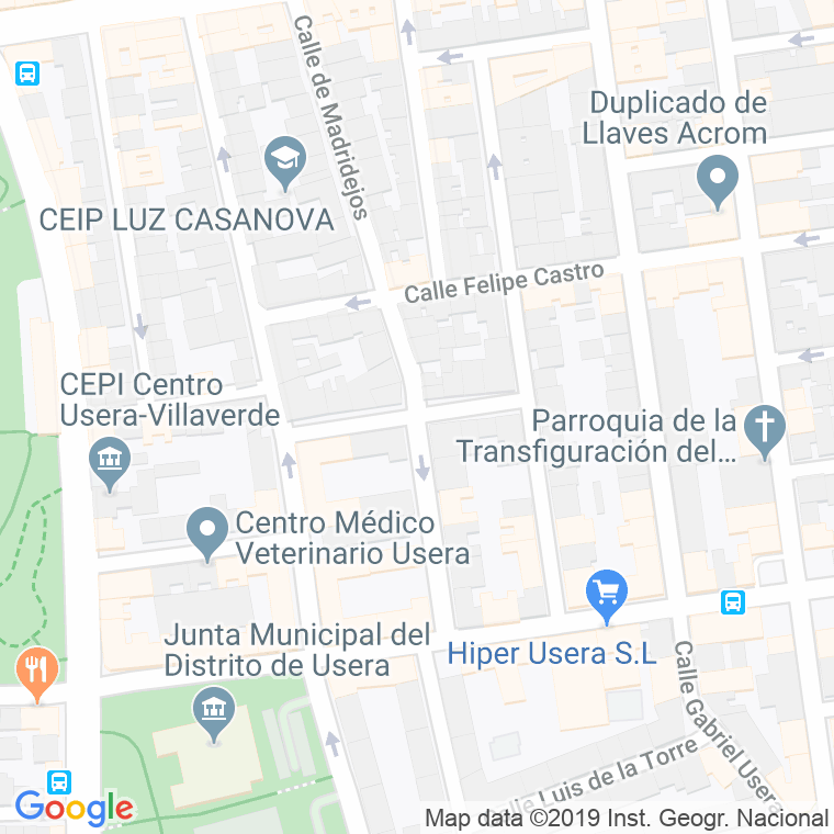 Código Postal calle Cocheros en Madrid