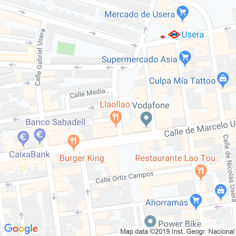 Código Postal calle Gumersinda Rosillo en Madrid