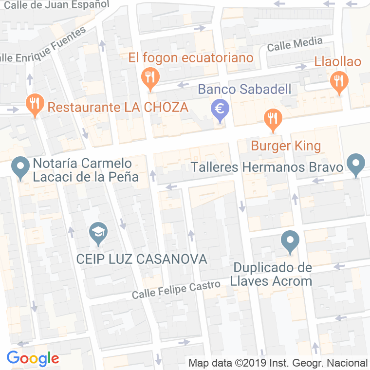 Código Postal calle Joaquin Marquez en Madrid