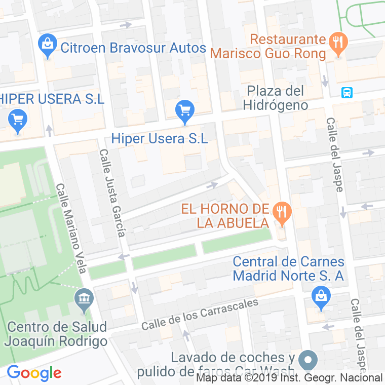 Código Postal calle Luis De La Torre en Madrid