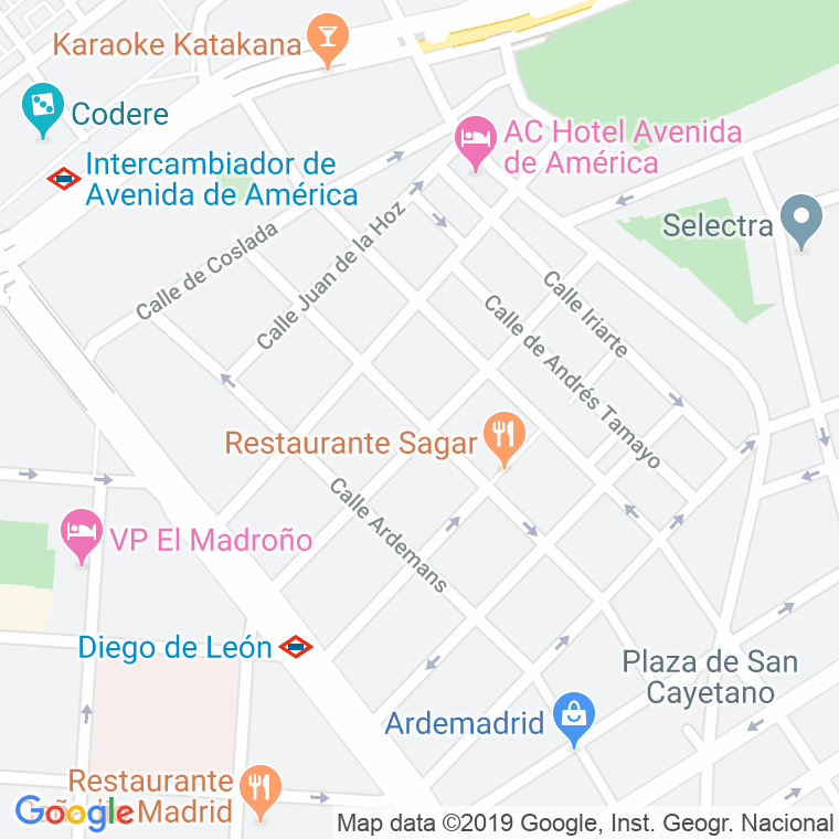 Código Postal calle Agustin Duran en Madrid