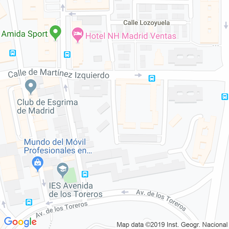 Código Postal calle Conde De Elda en Madrid