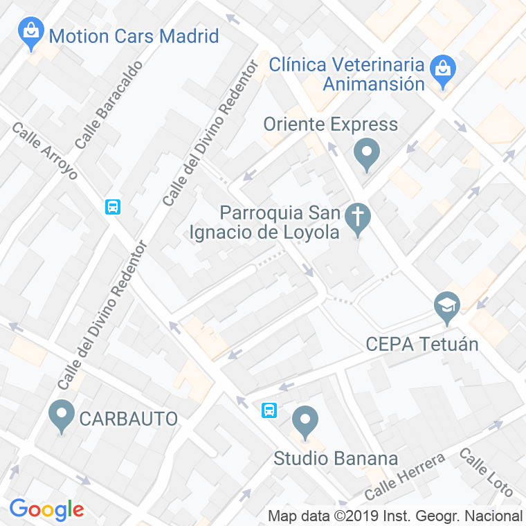 Código Postal calle Clavellinas en Madrid