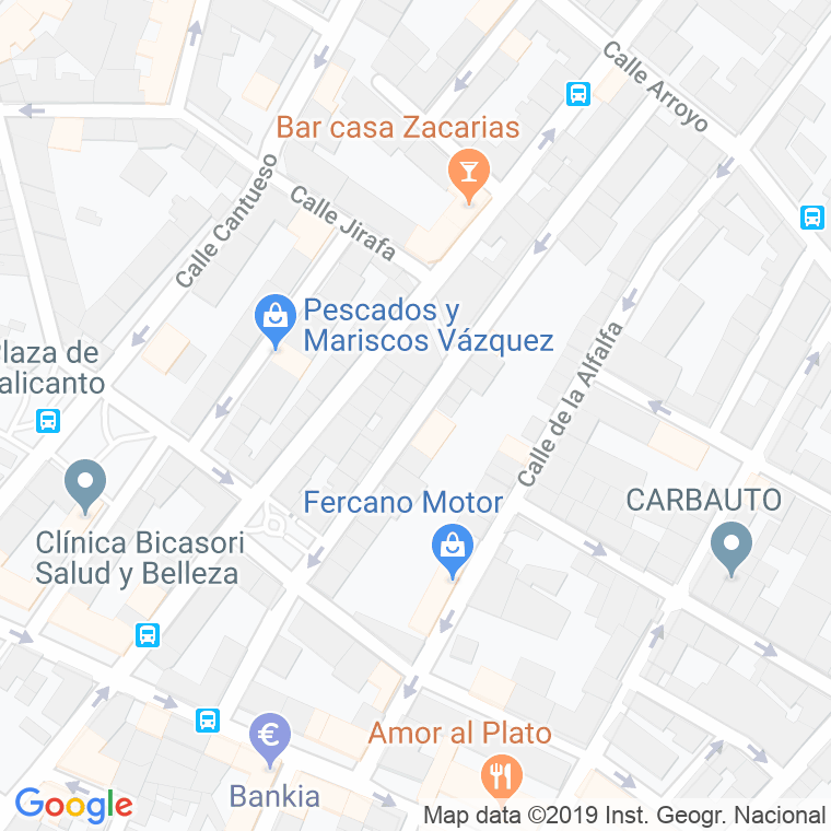 Código Postal calle Esperanza Sanchez Carrascosa en Madrid