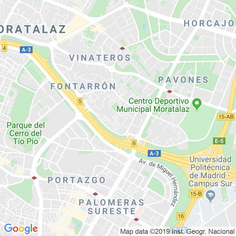 Código Postal calle Fontarron, arroyo en Madrid