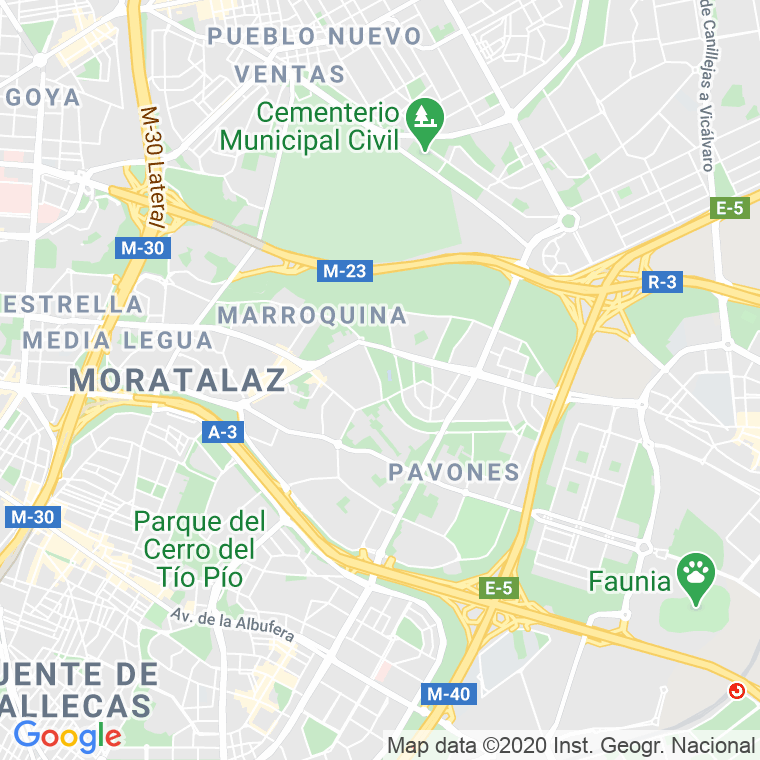 Código Postal calle Mediterraneo, Del Nº 73 Y 64 Al Km. 6, 700, avenida en Madrid
