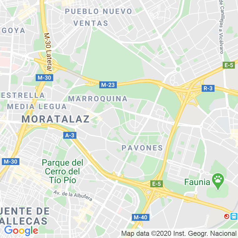 Código Postal calle Rivera, La en Madrid