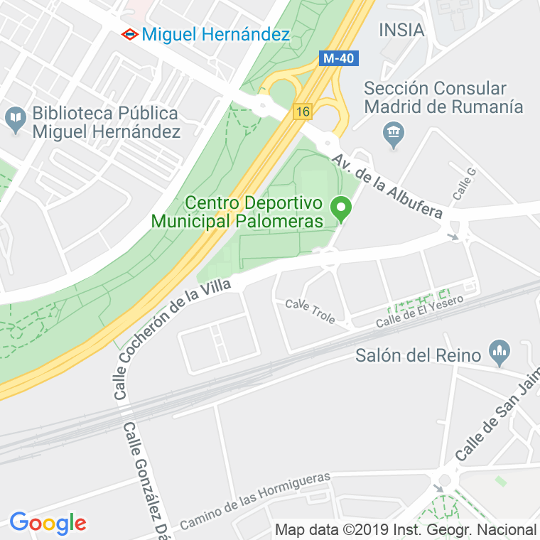 Código Postal calle Cocheron De La Villa en Madrid