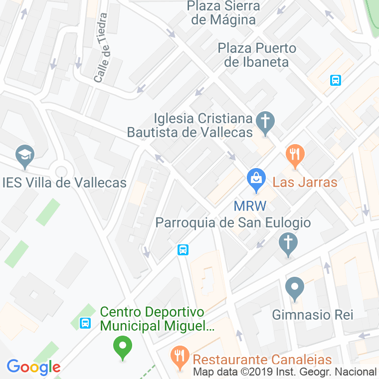 Código Postal calle Francisco De La Fuente en Madrid