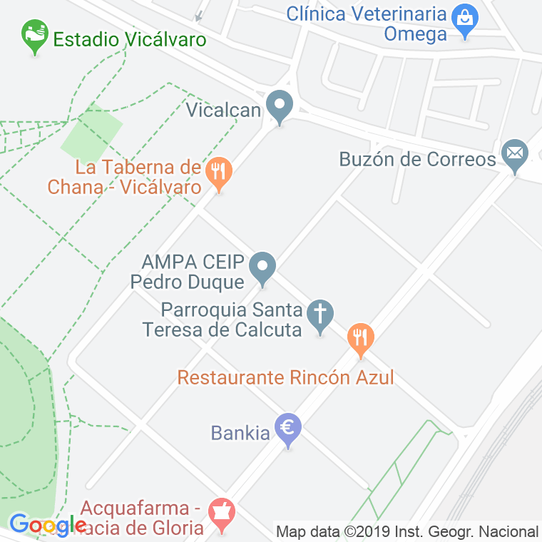 Código Postal calle Campo De La Torre en Madrid