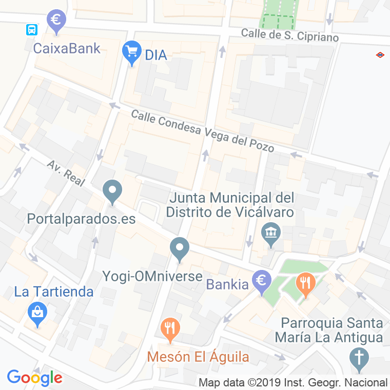 Código Postal calle Duque Del Sevillano en Madrid