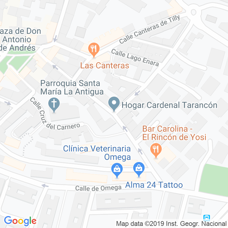 Código Postal calle Horno De Labradores en Madrid