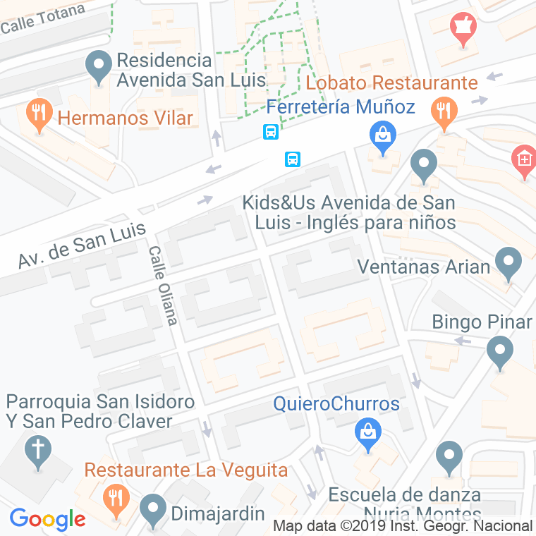 Código Postal calle Borjas Blancas en Madrid