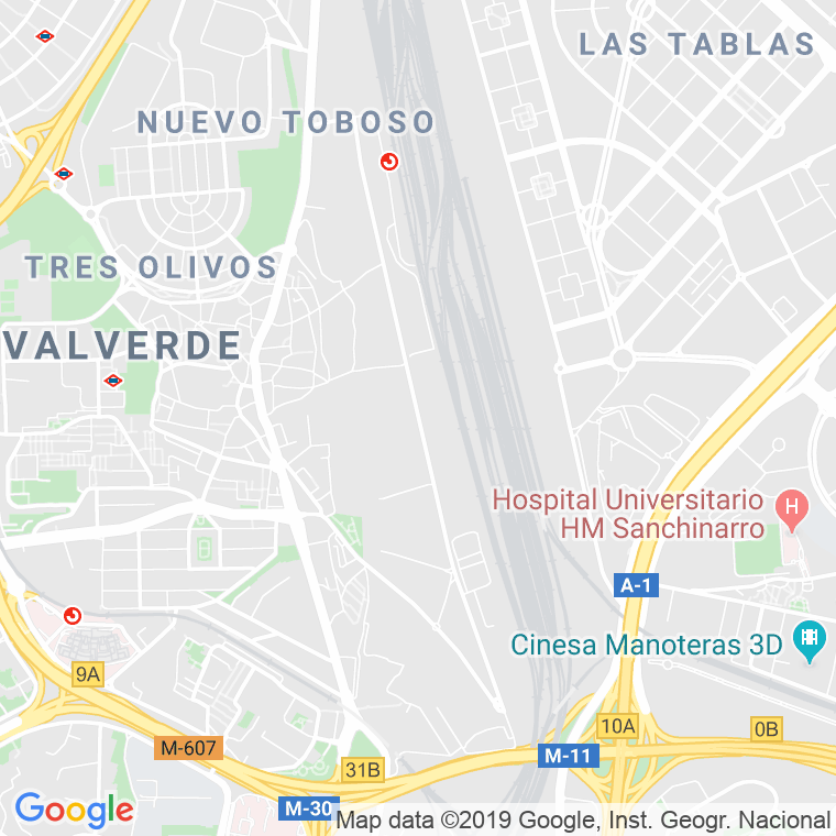 Código Postal calle Antonio Cabezon en Madrid