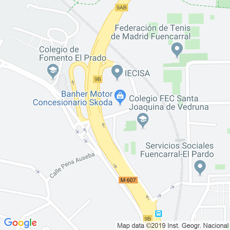 Código Postal calle Costa Brava en Madrid