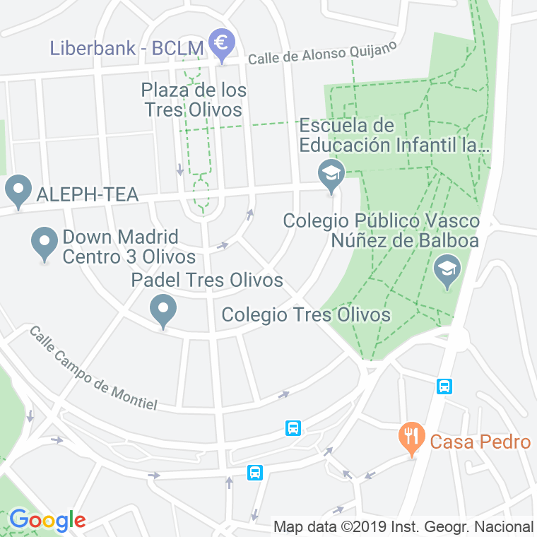 Código Postal calle Cuevas De Montesinos en Madrid