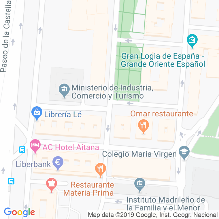 Código Postal calle Panama en Madrid