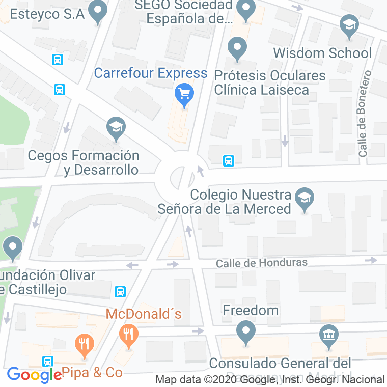 Código Postal calle Presidente Cardenas, plaza en Madrid