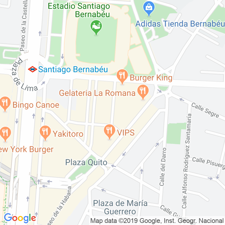 Código Postal calle Santo Domingo De Silos en Madrid