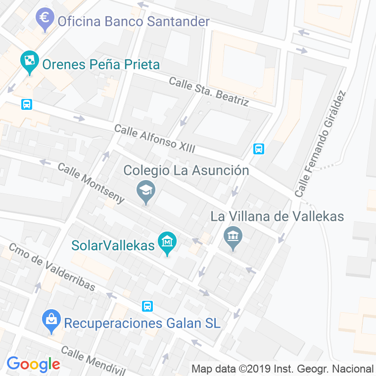 Código Postal calle Leonor Gonzalez en Madrid