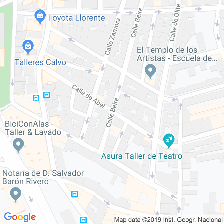 Código Postal calle Abel en Madrid