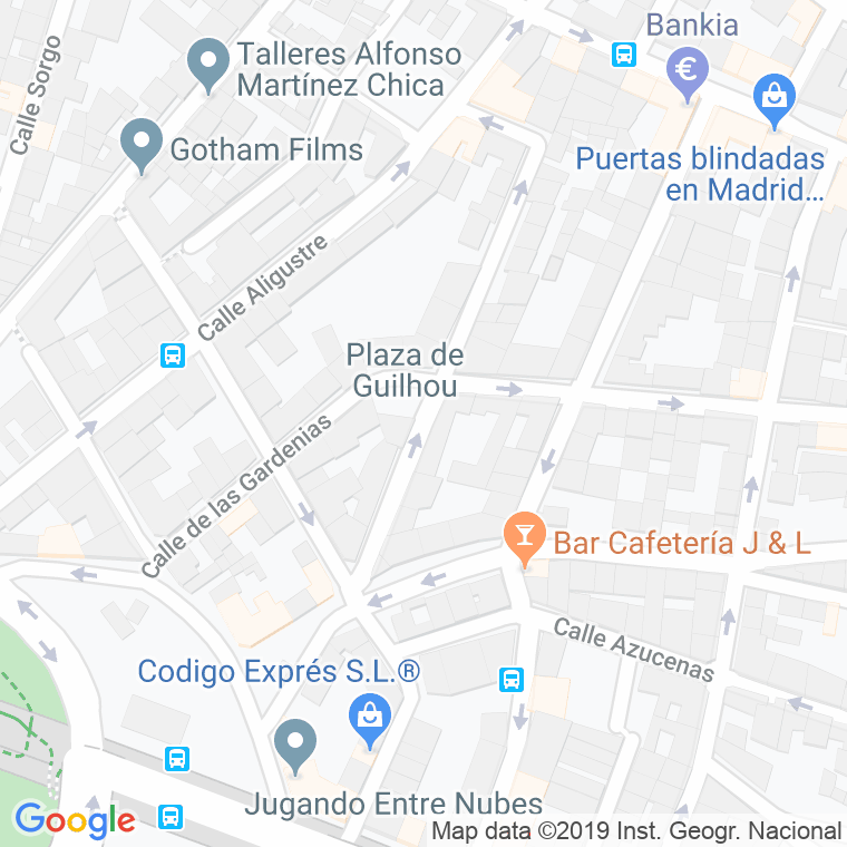 Código Postal calle Almortas en Madrid