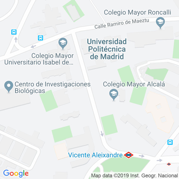 Código Postal calle Ramon Menendez Pidal en Madrid