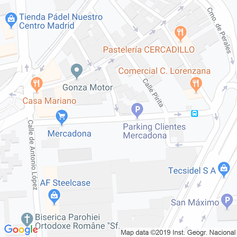 Código Postal calle Gonzalez Feito en Madrid
