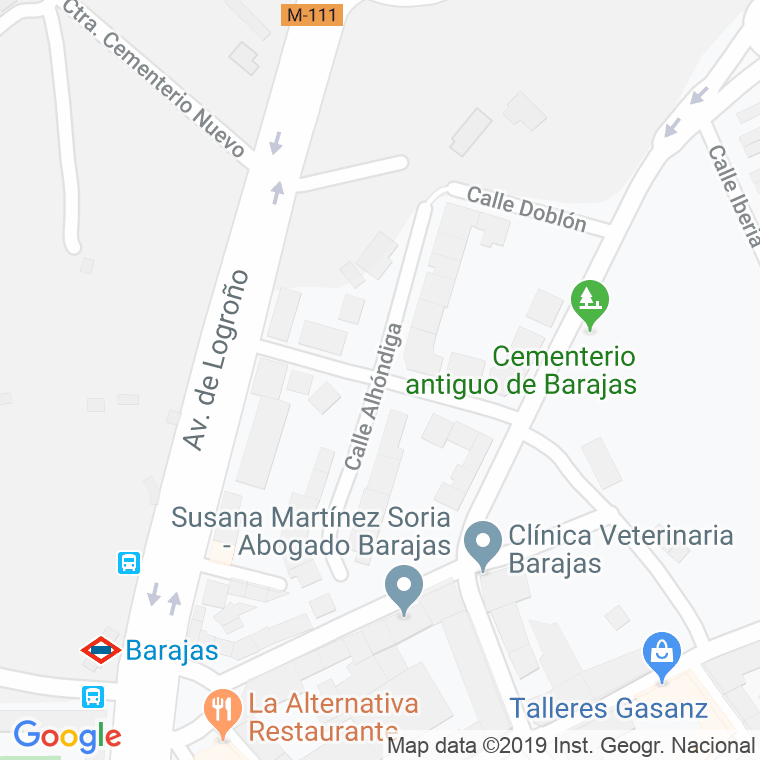 Código Postal calle Alhondiga en Madrid