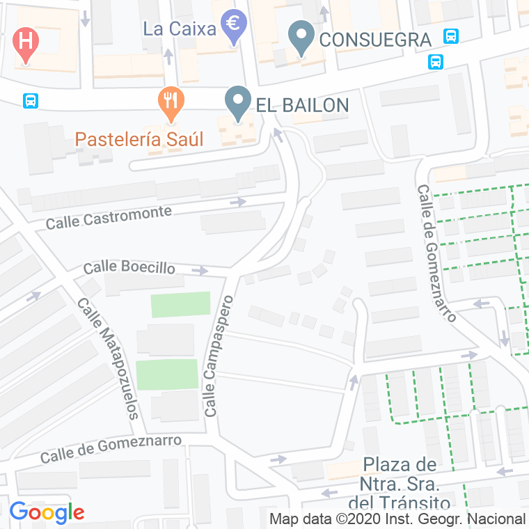 Código Postal calle Castronuño en Madrid