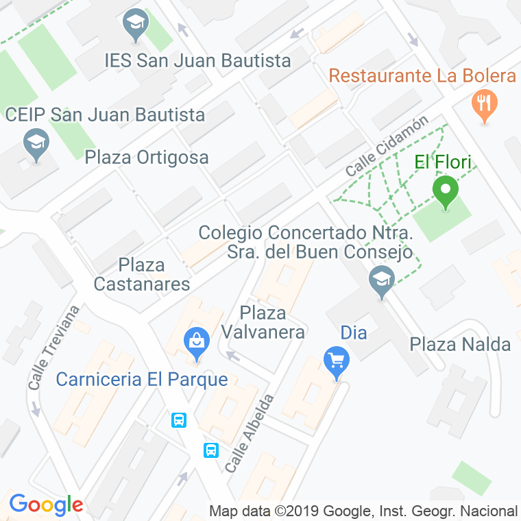 Código Postal calle Cidamon en Madrid