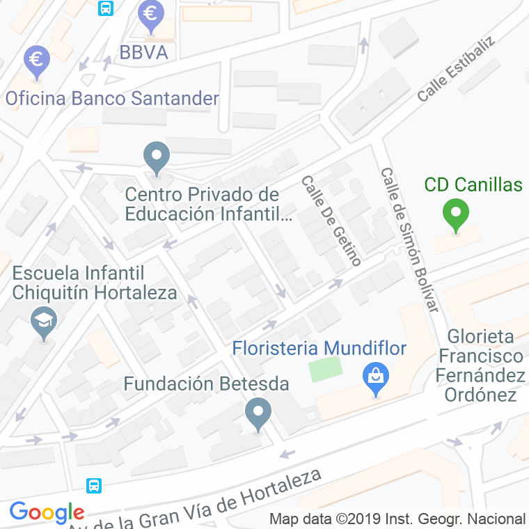 Código Postal calle Fresno De La Vega en Madrid