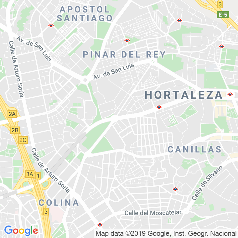 Código Postal calle Gran Via De Hortaleza   (Impares Del 15 Al Final)  (Pares Del 28 Al Final) en Madrid