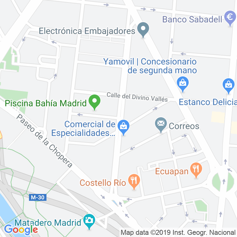 Código Postal calle Eugenio Selles en Madrid