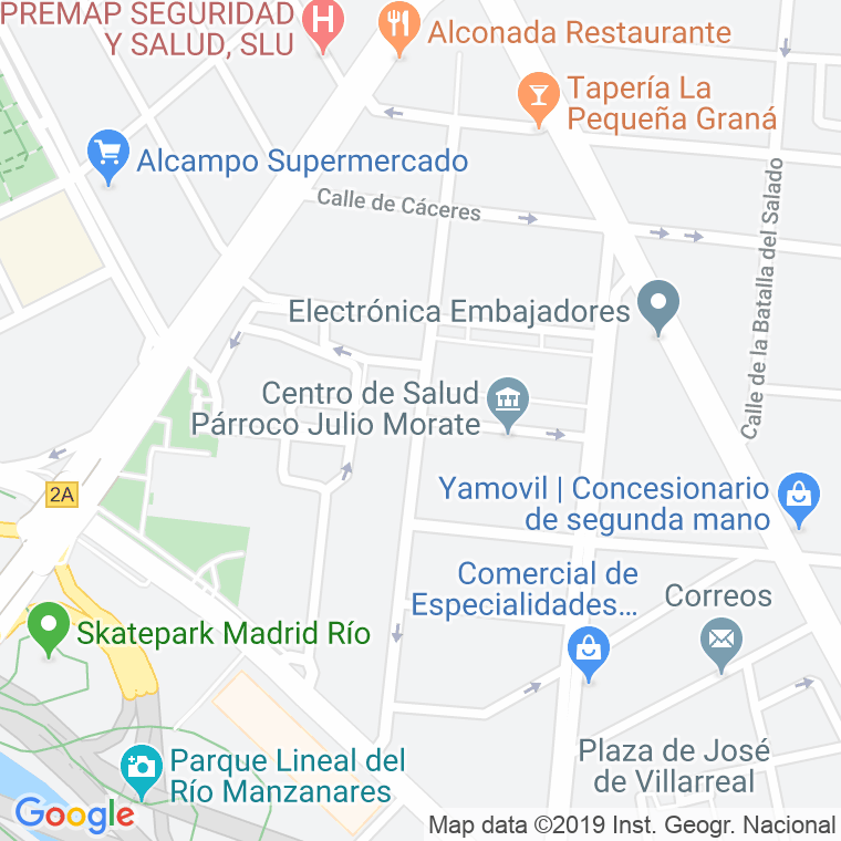 Código Postal calle Fernando Poo en Madrid
