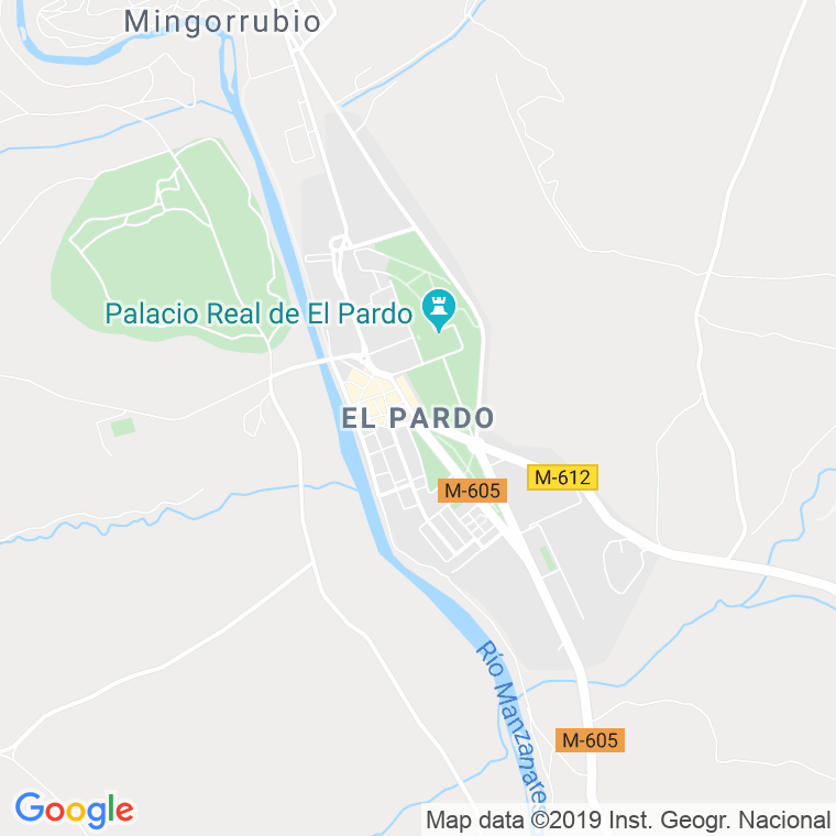 Código Postal calle Pardo, El, Del Km. 3, 501 Al Final, carretera en Madrid