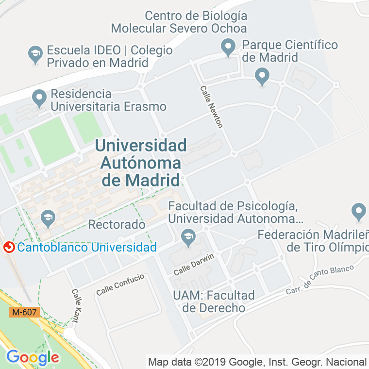 Código Postal calle Marie Curie en Madrid