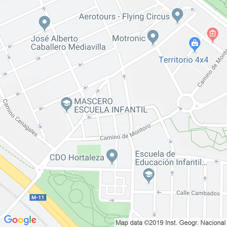 Código Postal calle Aurora Redondo en Madrid